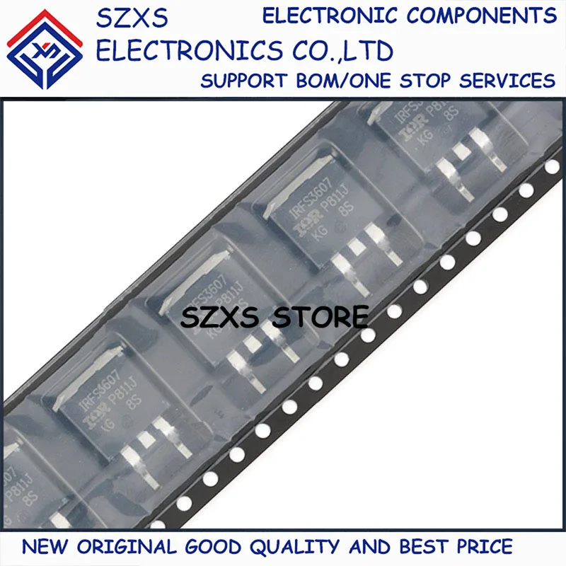 

New Original 10Pcs IRFS3607 IRFS3607TRLPBF TO-263 75V 80A MOSFET Field Effect Transistor In Stock Good Quality