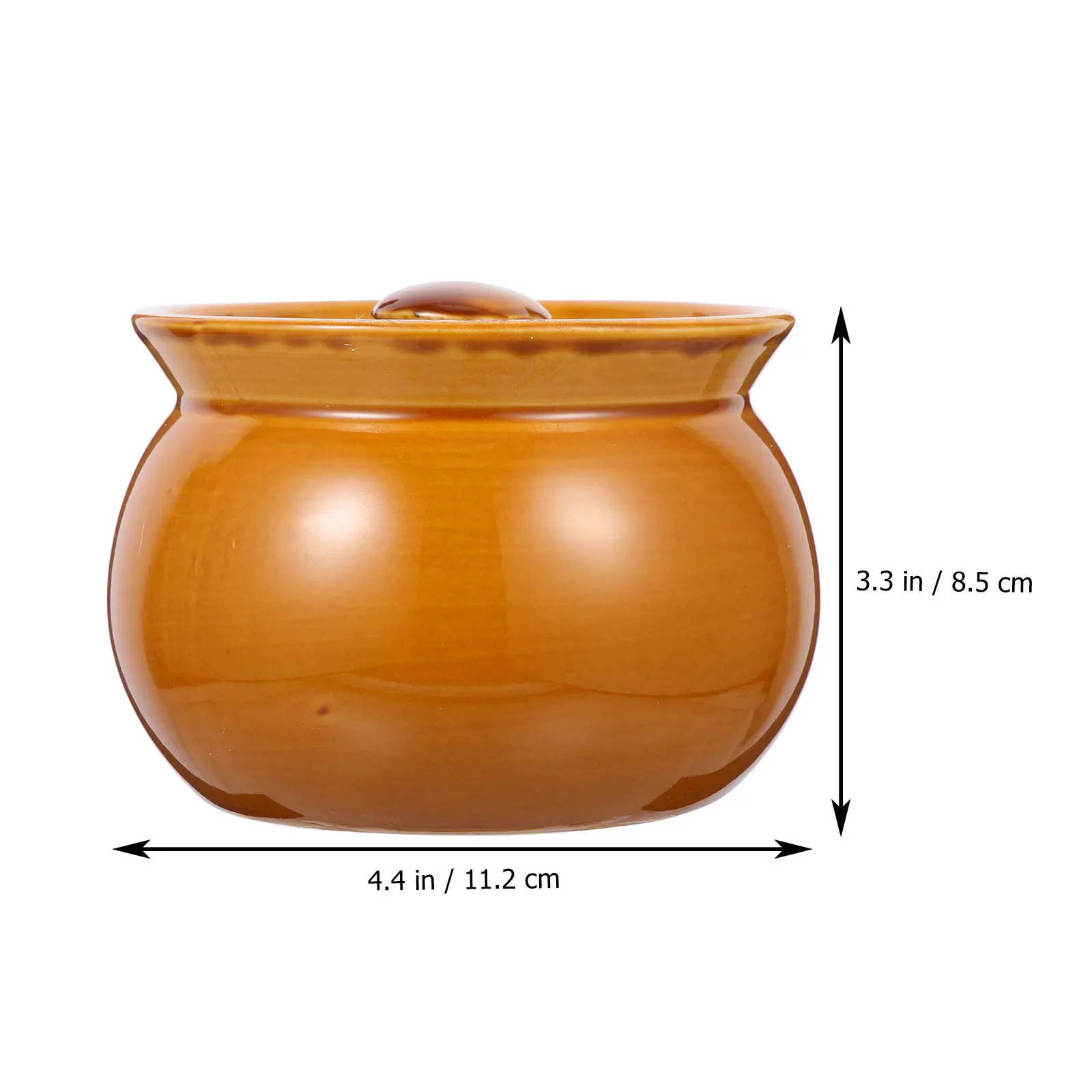

Household Ceramic Stewing Pot Soup Bowl Kitchen Tableware Home Exquisite Cooking Jar Household Pot Ceramic Soup Jar