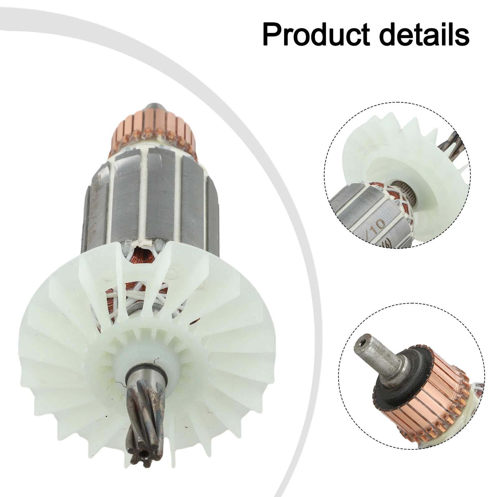 6-Teeth Motor Replacement For GBH2-26 GBH2-26E/RE GBH2-26DRE Armature Anchor Motor Power Tool Accessories
