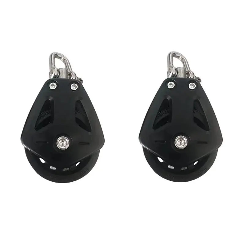 

A008 Для такелажа яхт Rope Runner, 2 шт., 1500 фунтов, блок-ролик из нержавеющей стали, морской ролик для парусных судов