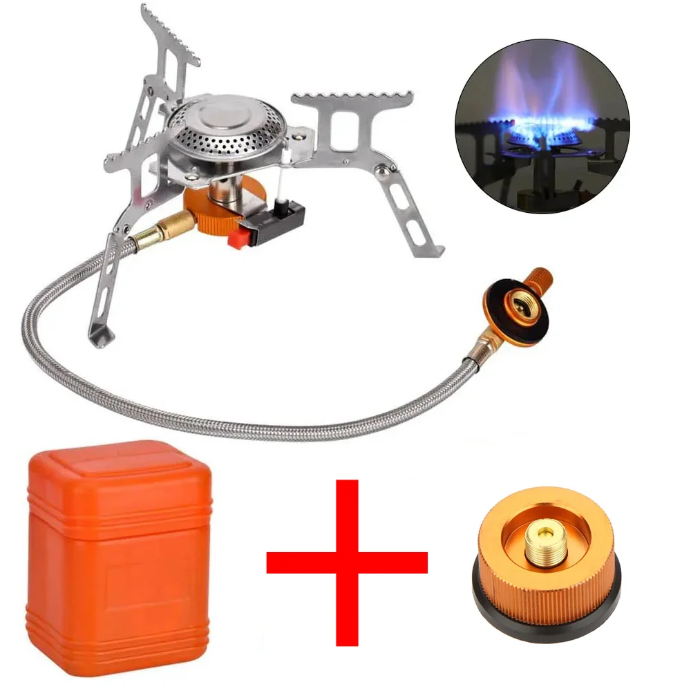 Camping Gasfornuis Outdoor Toeristische Brander Grote Power Heater Toerisme Fornuis Barbecue Toerisme Benodigdheden Picknickuitrusting