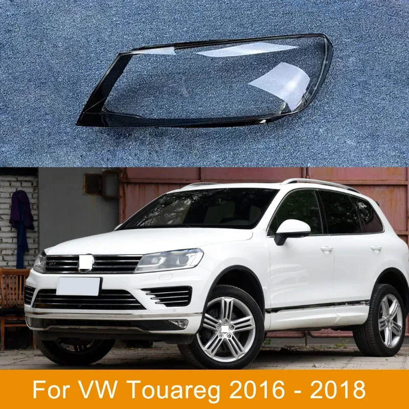 

Чехол для автомобильной фары Прозрачная крышка для объектива-VW Touareg 2016 2017 2018 Защитная стеклянная крышка для фары