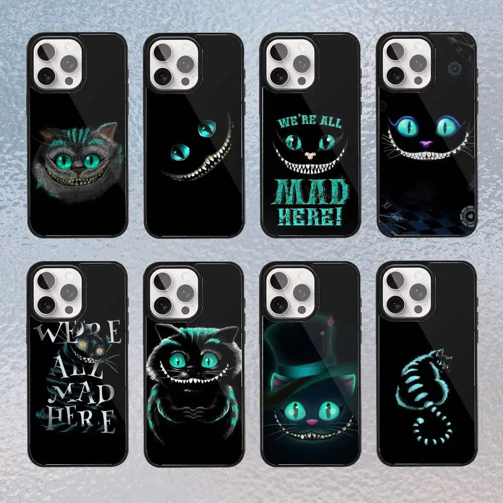 حافظة هاتف شيشاير كات لهاتف آيفون 17،16،15،14،13،12،11 بلس، برو ماكس شحن لاسلكي مغناطيسي Magsafe