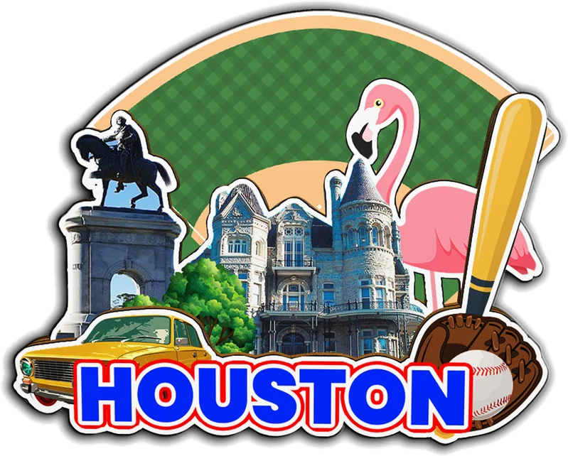 مغناطيس ديكور لماك كيني دالاس أوستن هيوستن بلانو مانسفيلد براونفيلز تكساس الولايات المتحدة الأمريكية مدينة لاندمارك ملصقات الثلاجة الخشبية #2