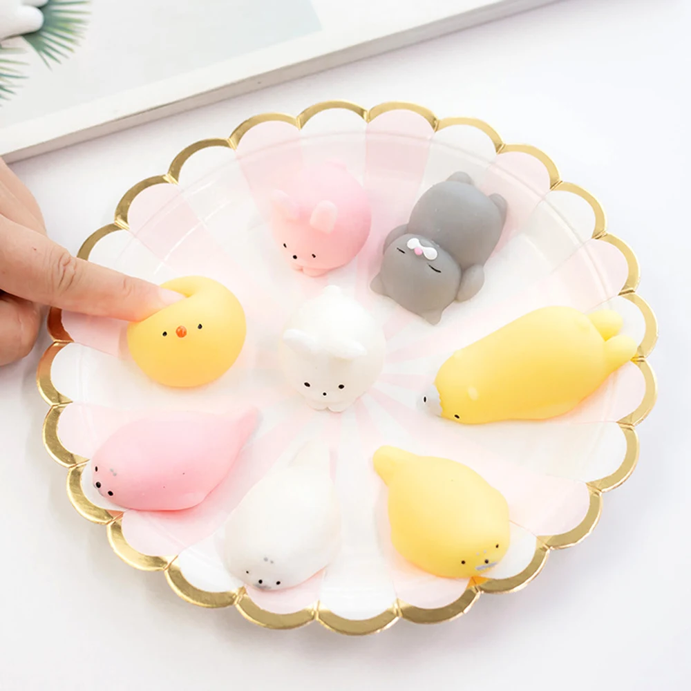 Mini Ändern Farbe Nette Katze Anti-Stress-Ball Squeeze Mochi Rising Abreact Weichen Klebrigen Stress Relief Lustige Spielzeug Anti-Stress-