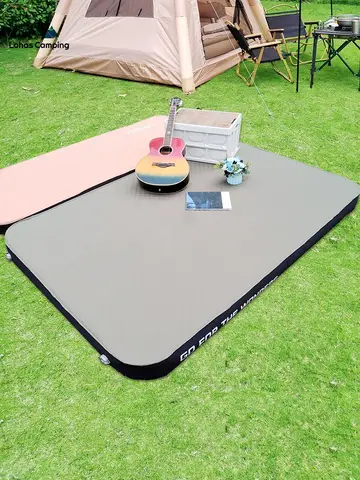 Lohascamping Lohascamping이중 매트리스, 자체 충전 매트리스, 컴팩트 접이식 매트리스, 캠핑 침대, 1~2인 침대 매트리스, 에어매트리스, 에어매트리스, 텐트 매트리스, 텐트 에어매트리스, 캠핑 매트리스, 편안한 부드러운 자체 팽창 매트, 두꺼운 10cm 컴팩트 접이식 수면 침대, 야외 여행 캠핑 매트리스 패드，캠핑매트 ，자충매트 10cm，에어침대，에어매트리스 ，접이식