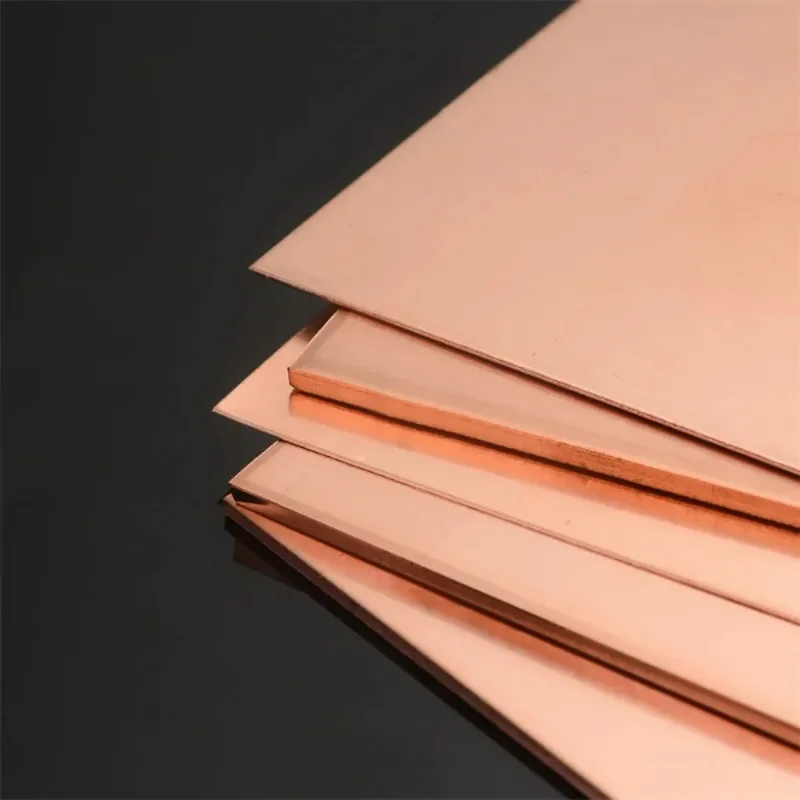 Thickness 0.5/0.8/1/1.2/1.5/2mm Red Copper Plate,T2 Copper Sheet,Metal Plate 99.9% Pure Copper Foil DIY CNC Material