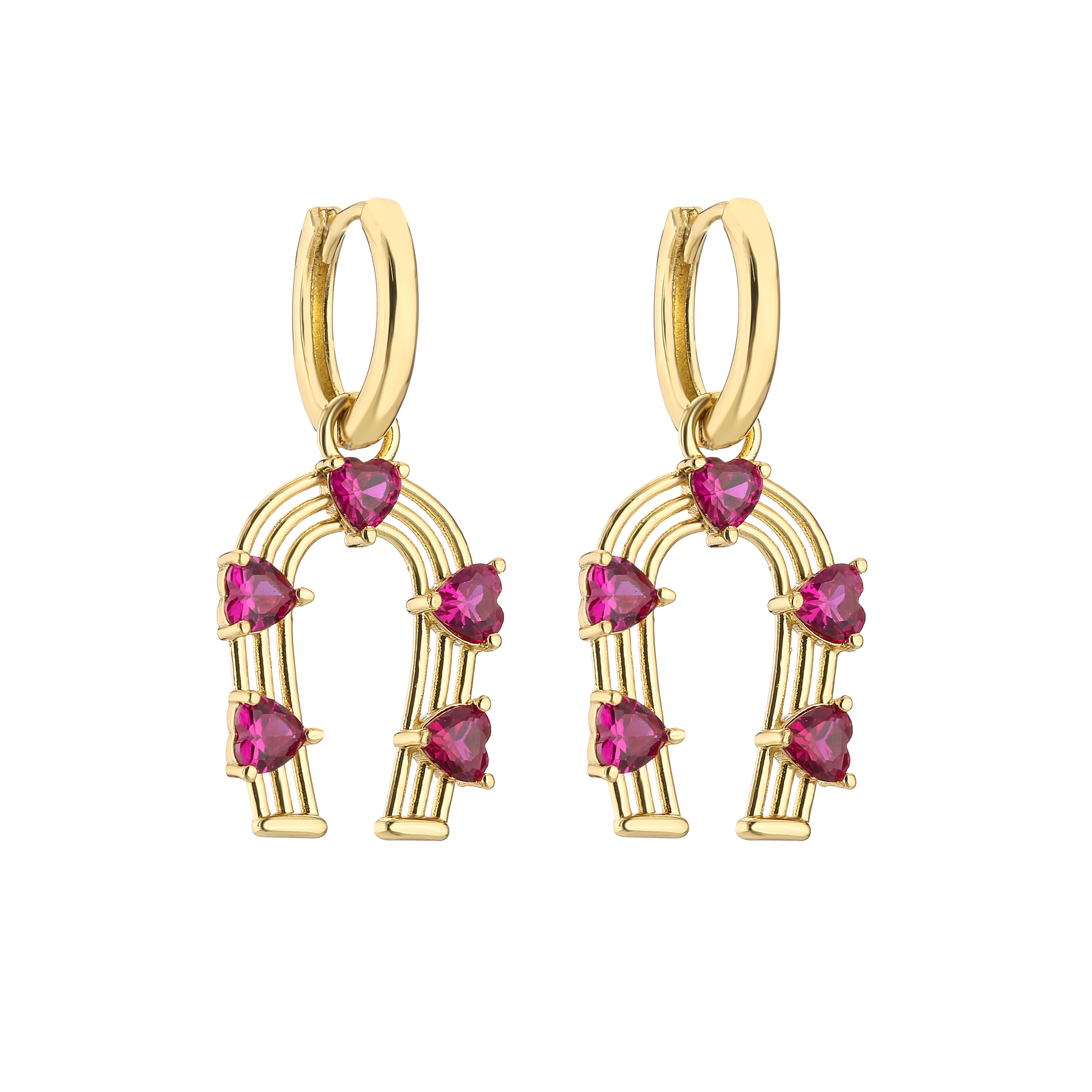 HECHENG, Sweet Earrings Jewelry for Women, Fashion Casual Flower Heart  Circle Geometry Piercing Earrings Wholesale
