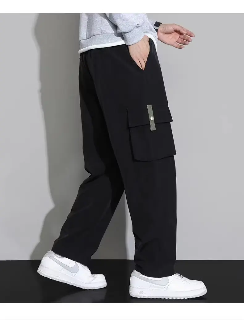 Casual pants for men with wide legs and bound feet, Harlan pants for American style heavyweight retro work pants