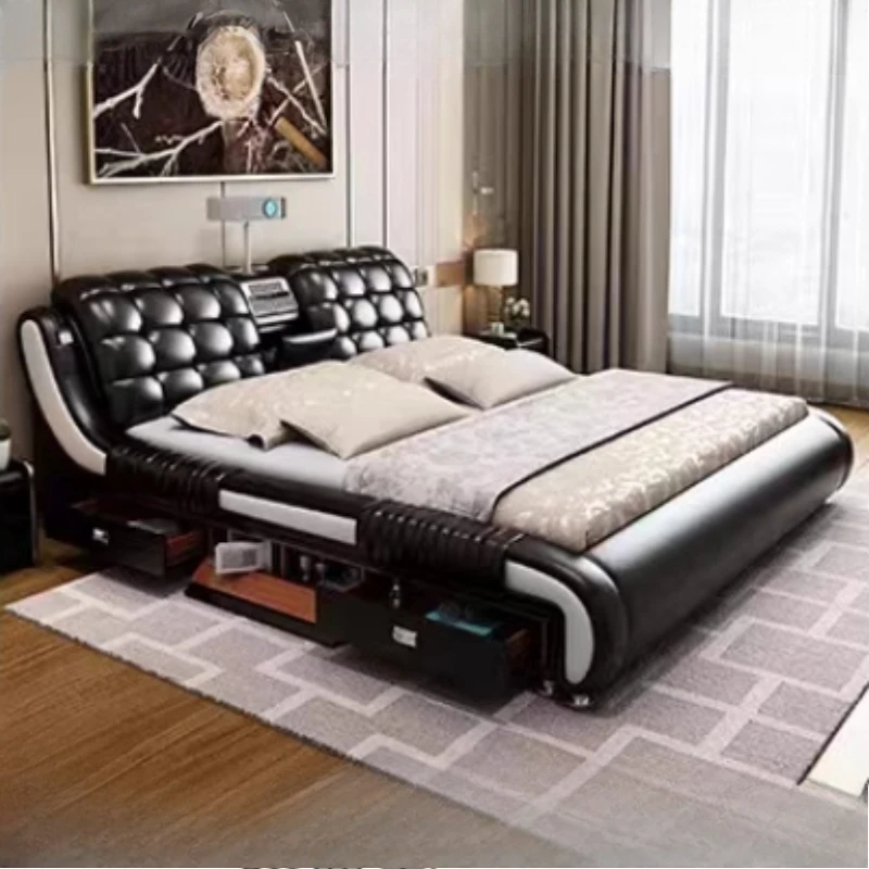 

Queen Kids Double Bed Royal Modern Wood Headboard King Size Double Bed Wood Boys Letti Matrimoniali Furniture For Bedroom
