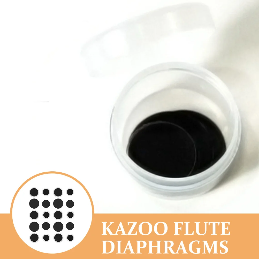 

20pcs Round Kazoo Flute Diaphragms Replacement For Guitar Ukulele Violin Piano Instrument Supplies Kids Musical Accessories