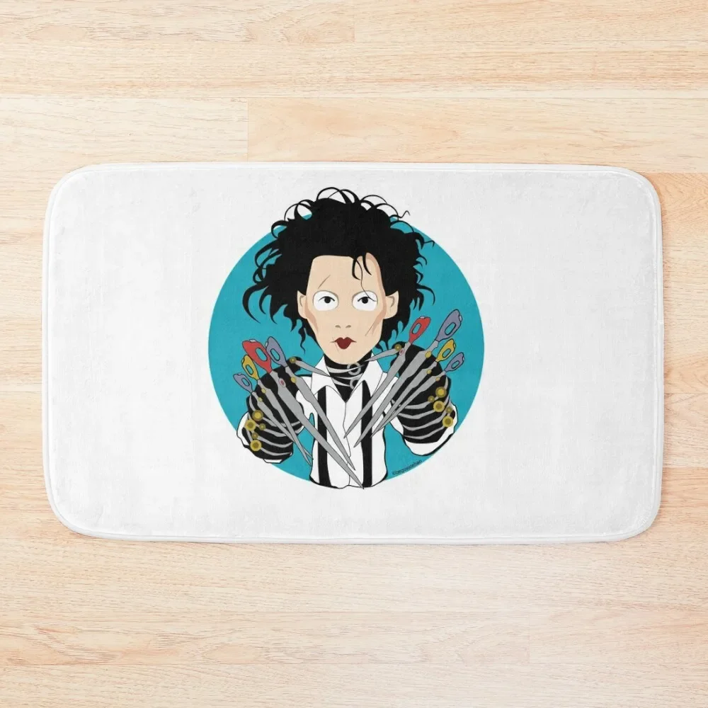 Eduardo Scissorhands, Edward Scissorhands Bath Mat Bath Rugs For Bathroom Baths Bathroom Mat