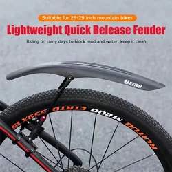 Adjustable High Toughness Mountain Bike Mudguards Wear Resistant Non Breakable 26-29INCH Bicycle Fender Cycling Accessories