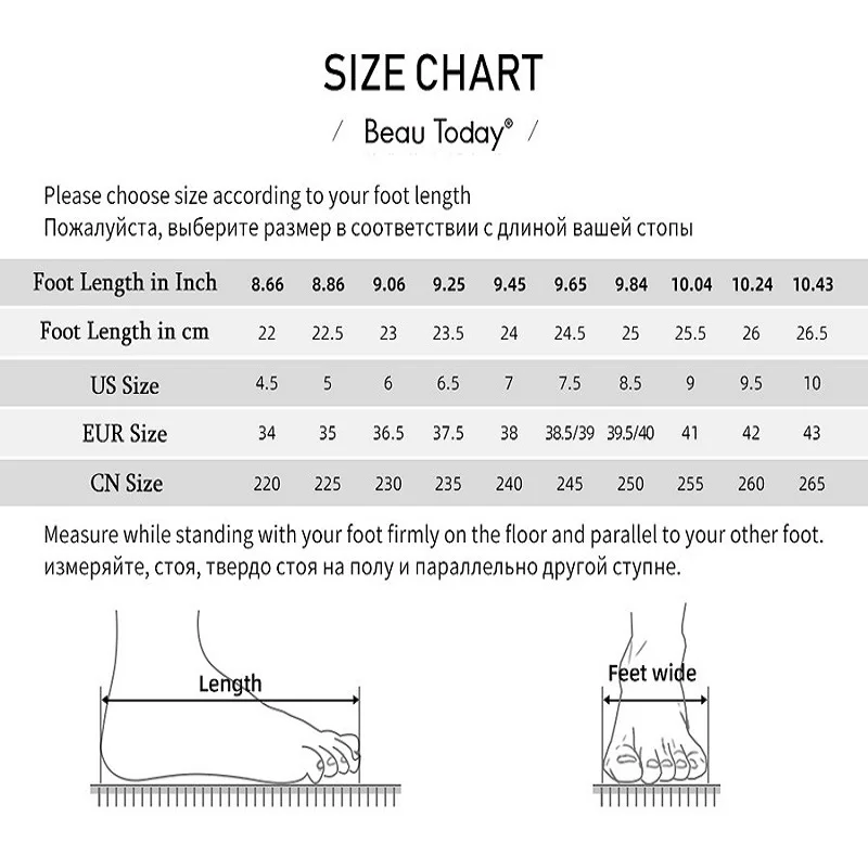 BEAUTODAY Leisure Sandals Women Genuine Sheepskin Solid Color Cross-strap Hook&Loop 2023 Ladies Shoes Handmade 34520