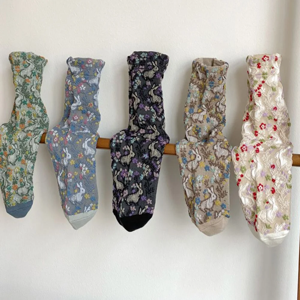 

Носки женские дизайнерские, 5 пар, с принтом животных