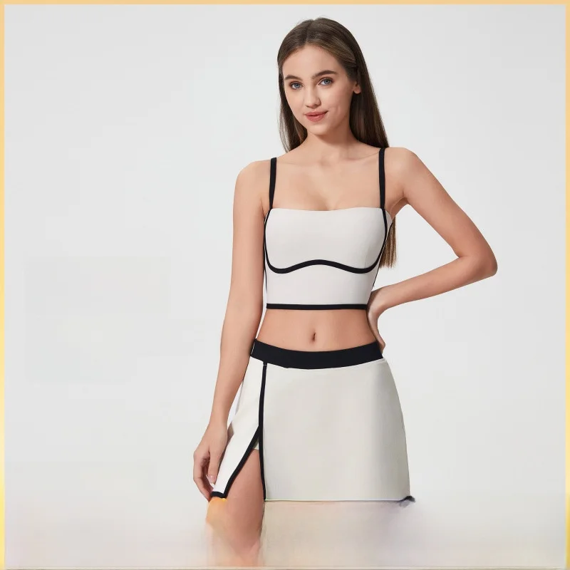 

Спортивный бюстгальтер телесного цвета для женщин, дышащий пуш-ап с открытой спиной, нижнее белье для фитнеса и йоги DSS114-2, красивый дизайн на бретельках