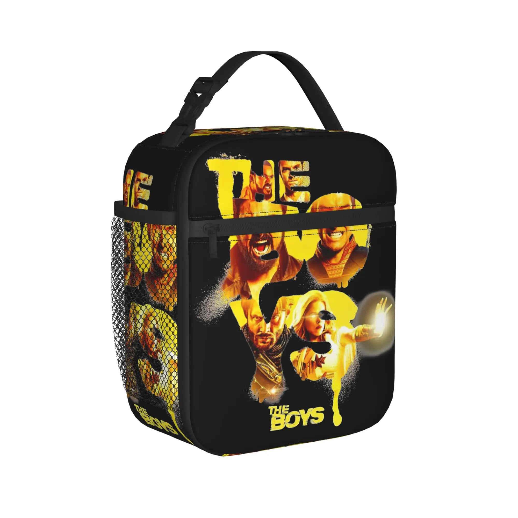 The Boys Golden Power  Insulated Lunch Bag High Capacity  Lunch Container Thermal Bag Tote Lunch Box Work  Travel Food Bag