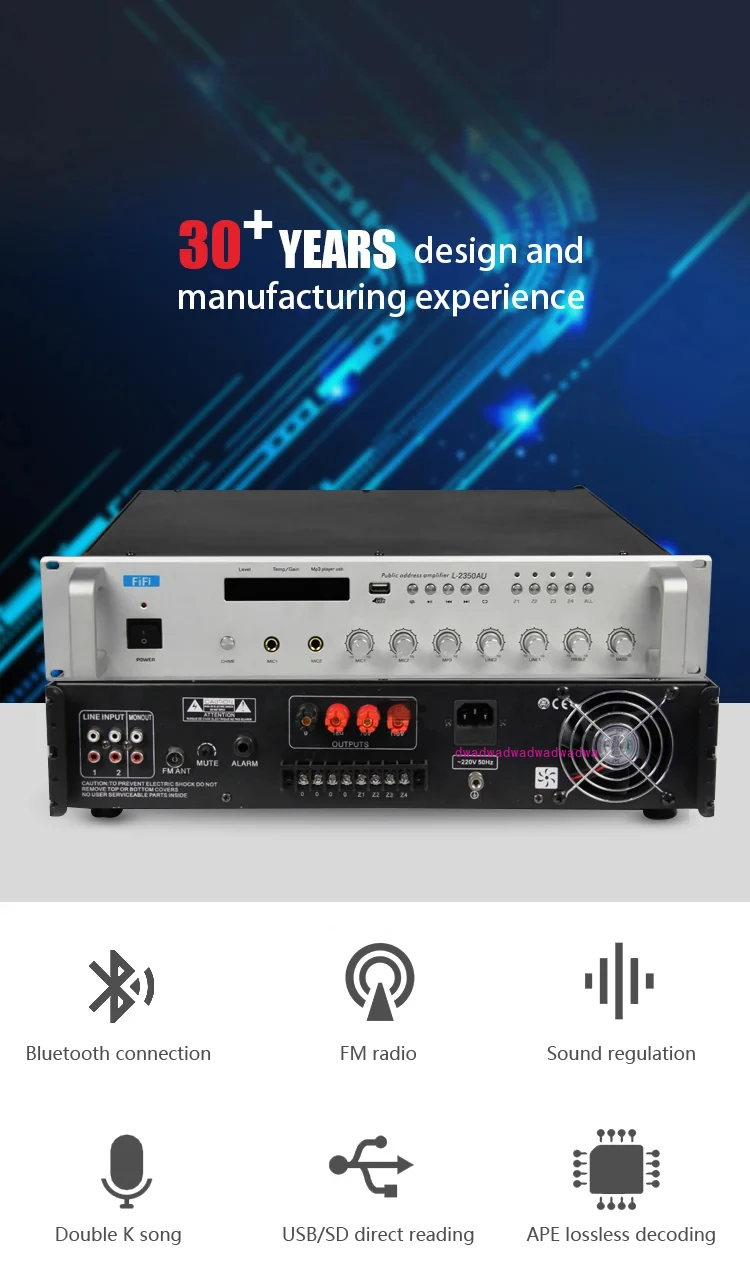

profesional amplificadores de potencia de audio amplifier for public address system
