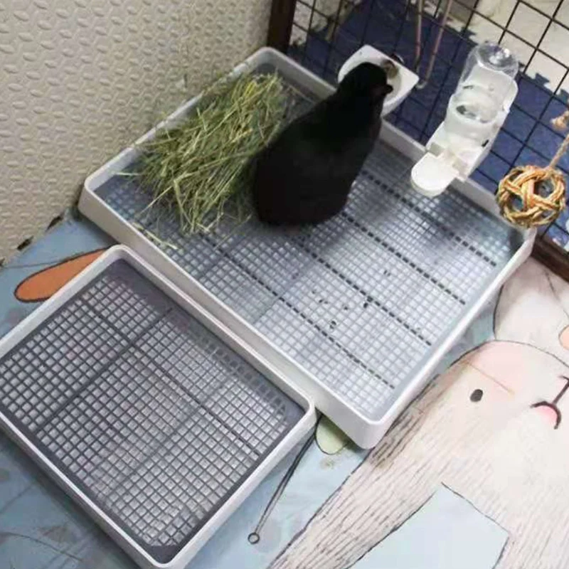 

Custom Best Rabbit Toilet Chinchilla Guinea Pig Litter Toilet Habits Training Special Urinal Potty Large Urine Collection Clean