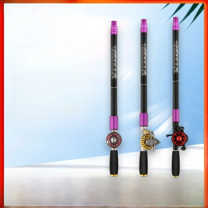 ultra-short-carbon-fishing-rod-integrated-reel-positioning-short-section-hand-stick-traditional-fishing-rod-outdoor-camping-gear