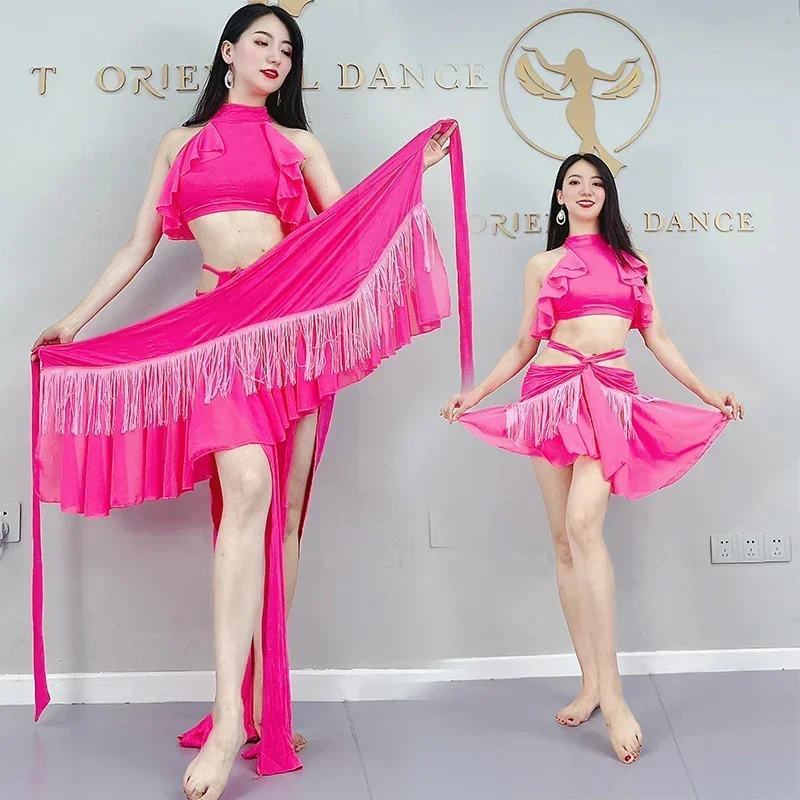 Belly Dance costume  Outfit Caderin Dancer Lessons Wear 2023 For Women Set Oriental Adult Professional Top Skirts Dress Suit