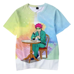 Saiki Kusuo Kein Sa-Nan-T-Shirt für Männer und Frauen, lustige Anime-Tops, Harajuku-T-Shirt, japanisches Harajuku-Kostüm, Sommer-Unisex-Kostüm, Saiki 2024 6 Hauptverkaufskleidung Saiki Kusuo - №2