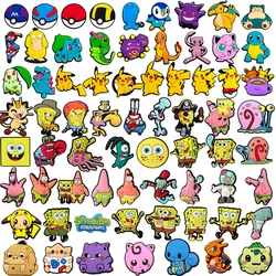 MINISO 69Pcs/Set Popular Pokémon Shoe Charms DIY Pikachu Shoe Buckle Accessories PVC Shoe Decorations X-mas Girl Kids Gifts