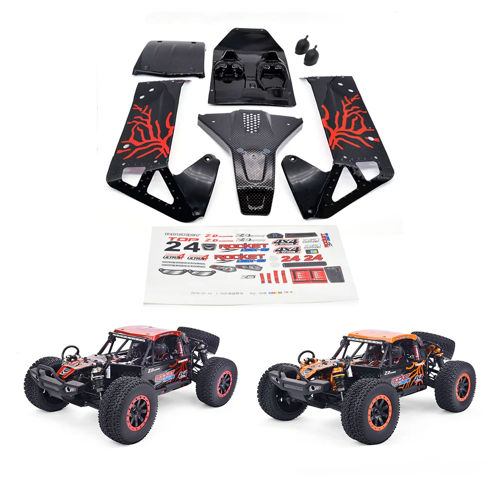 Kit de carcasa de carrocería de coche RC 7534 7535 7536 7537 para -10 DBX10 1/10 RC Car Upgrade Parts Accesorios de repuesto, 1