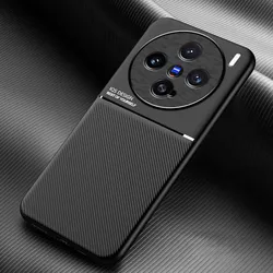 Simple Magnetic Soft Matte Silicone Phone Case For VIVO X200 Pro Mini Full Coverage Anti-fingerprint Protector TPU Shell