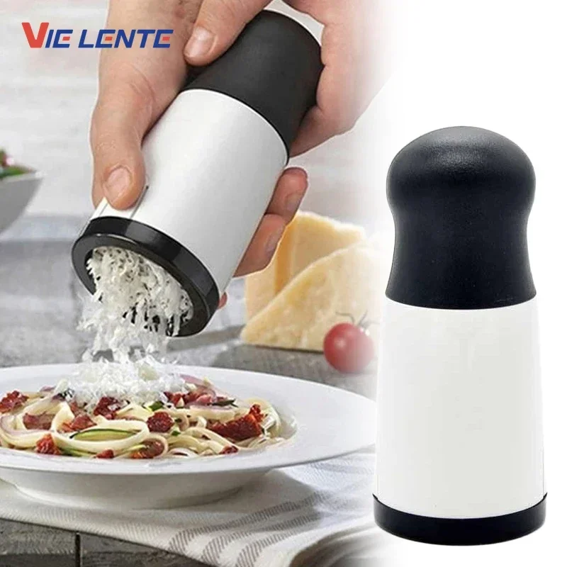 Multi functional Cheese Grater Slicer 2 Blades ABS Stainless Steel Easy Use Kitchen Aid for Chocolate Butter Food
