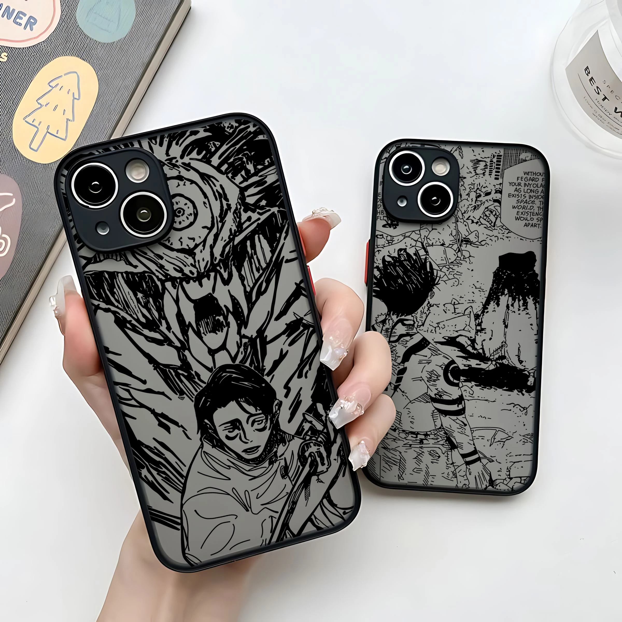 Comics Black Jujutsu Kaisen Hot Phone Case For Samsung S24 S23 S22 S21 S20 S10 FE Note20 Plus Ultra 5G Matte Transparent Cover