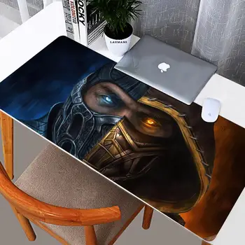 Podkładka pod mysz Mortal Kombat Laptop Anime podkładka pod mysz do klawiatury duża podkładka pod mysz klawiatur gracze podkład na biurko Decoracion dla 80x30