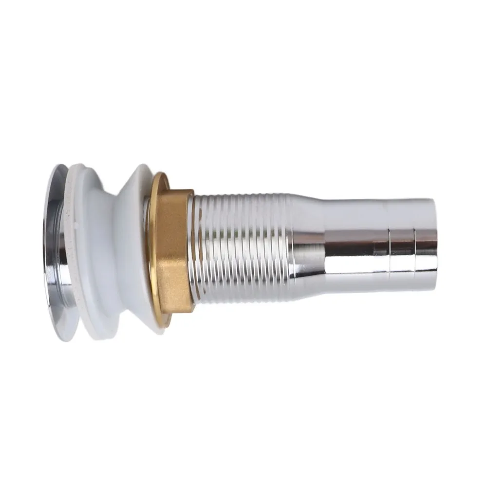 with Overflow Bathroom Sink Drain Flip Top Stainless Steel Drain Stopper Anti Blocking Short Design Vanity Vessel Drain Home