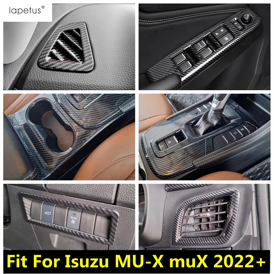 

Water Cup Holder / Head Light / Gear Shift Panel / Window Lift / Air AC Vent Cover Trim Accessories For Isuzu MU-X muX 2022 2023