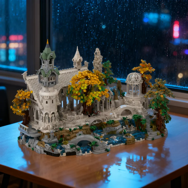 

Набор строительных блоков MOC «Ривенделл» (16291 деталь) по мотивам «Властелина колец» и «Хоббита», модель для сборки, игрушка-подарок, креативный коллекционный предмет для демонстрации, премиум-класс, для взрослых