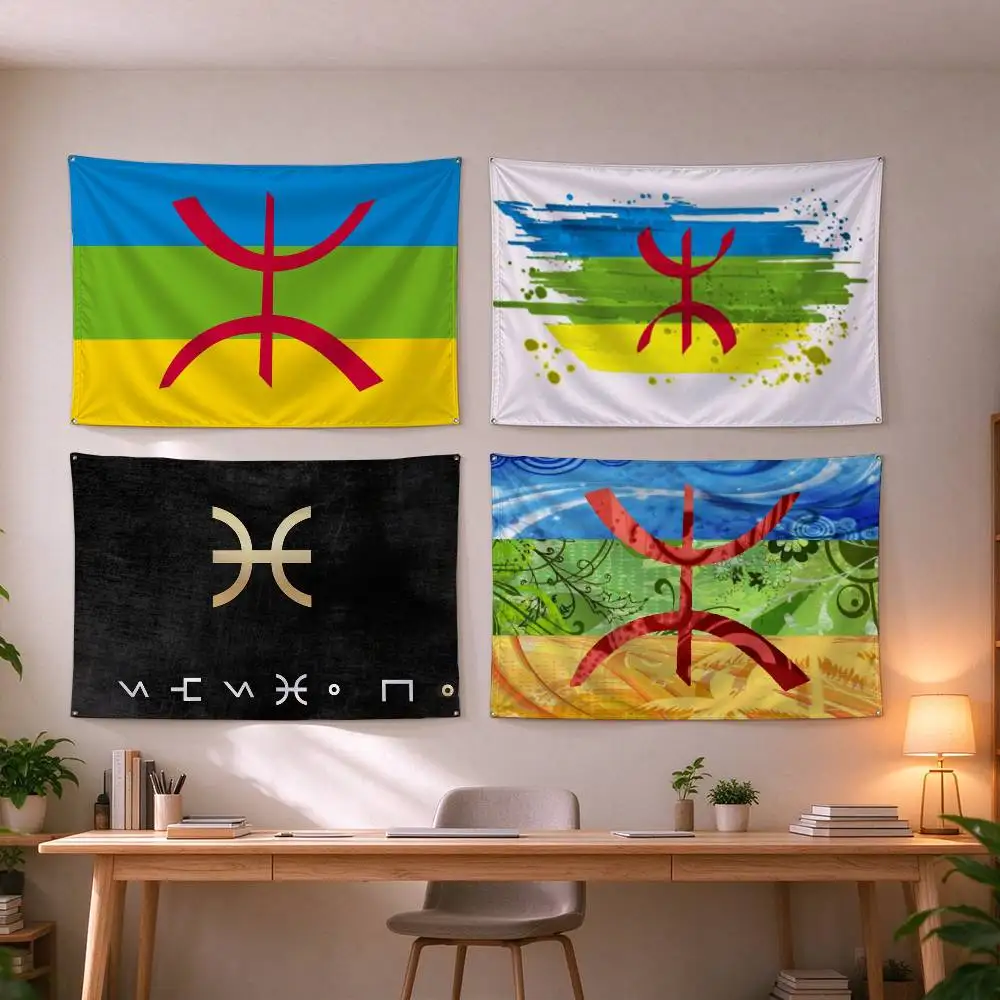 ART Amazigh Berber Flag  Flag Suitable For Party Club Outdoor Interior Wall Decoration Banner Fans Gift