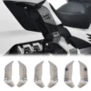 Panical スモークグレー調整可能なフロントガラスサイドウイング風エアディフレクターホンダゴールドウイング GL1800 GL1800B F6B 2018-2025 PMMA 1
