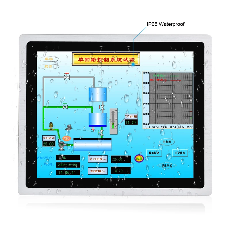 Moniteur à écran tactile résistif, cadre ouvert, moniteur industriel LCD, 12 pouces