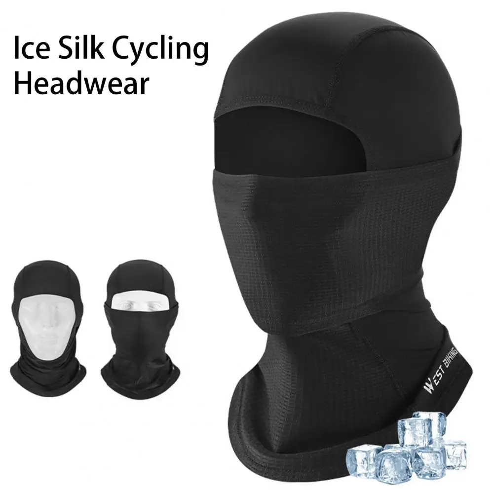 

Cycling Headgear Helpful Shrink-resistant Fine Workmanship Ice Silk Cycling Headgear Outdoor Stuff