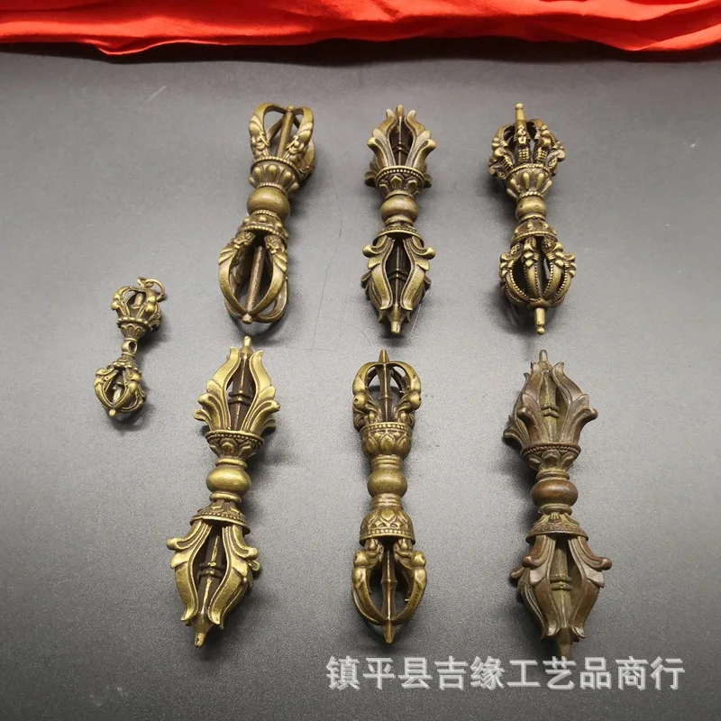 

Vajra Brass Decoration Ornaments Portable Wear Home Furnishings Ornaments Small Copper Ornaments