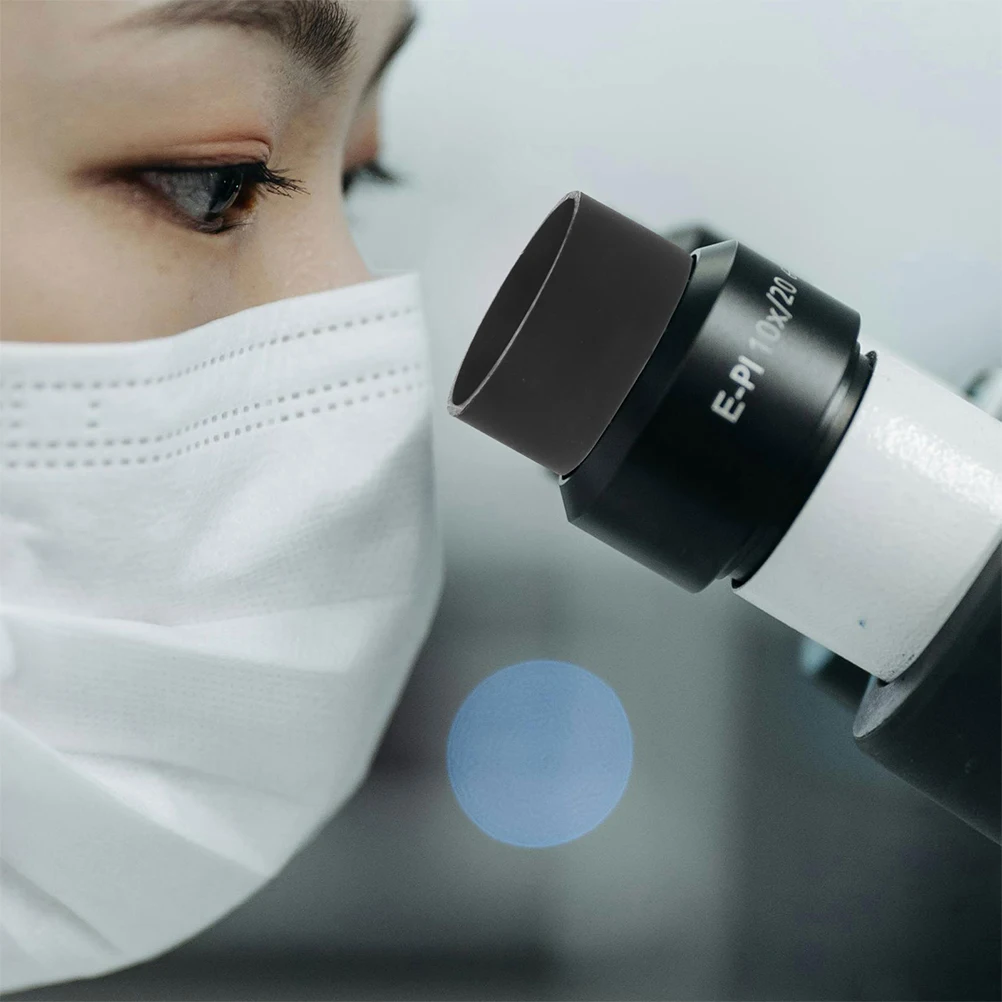 

2pcs Microscope Eyepiece Eye Cups Rubber Vision Comfortable Eye Guards Compatible with Stereo Microscopes Teaching