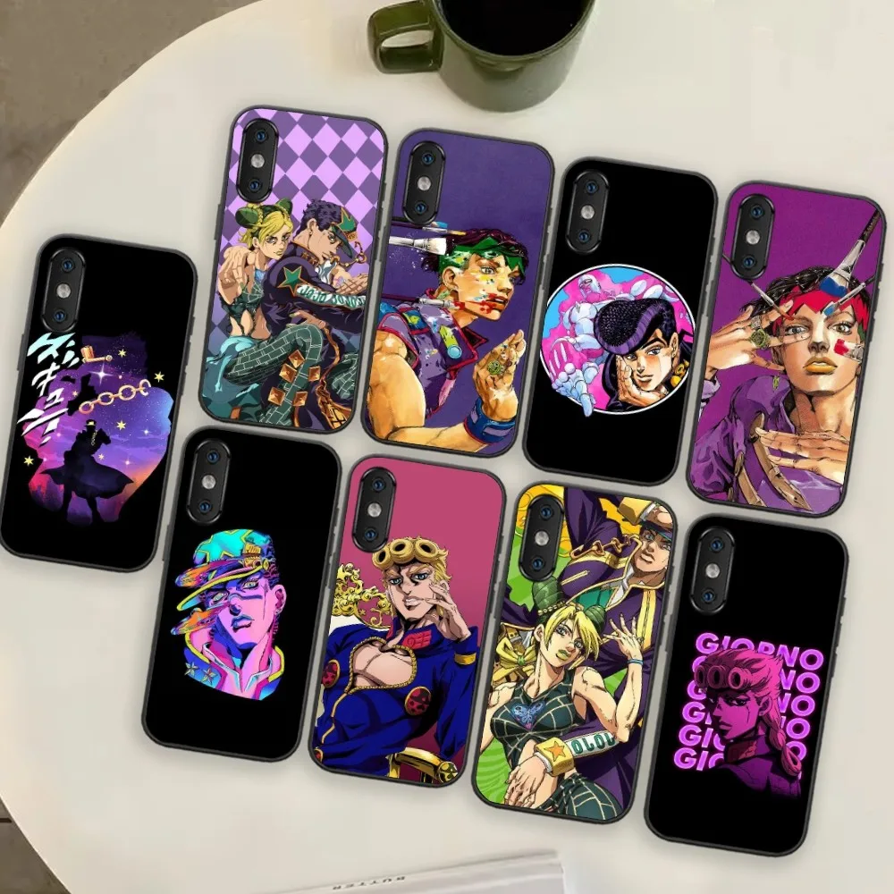 Bilibili JoJo's Bizarre Adventure anime Phone Case For Xiaomi Redmi K40 pro 12S ULTRA pro 5G black cover