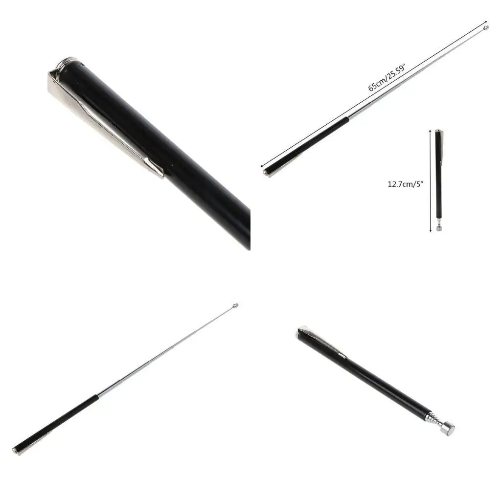 

E8BD Mini Portable Telescopic Magnet Pen Extendable Pick Up Rod Handhe