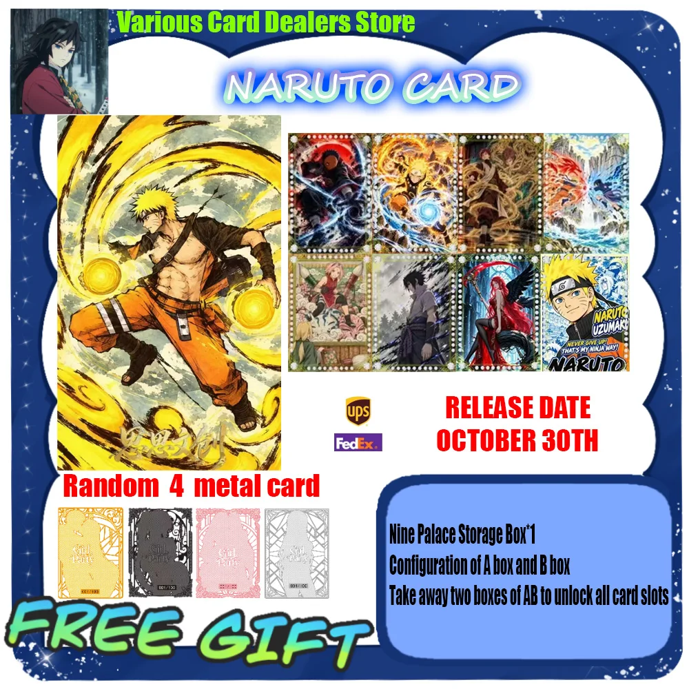 Wholesale Naruto Card Complete Collection Series Collection Card Chapter Children Toy Game Card Gift Original Box