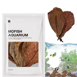 20pcs Indians Almond Leaves Aquarium Catappa Leaves For Reduce P H Softened Purified Water Quality For Fish Tank Pond & Aquarium