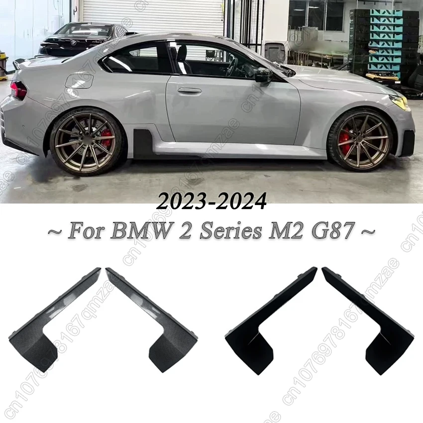 

Carbon Fiber Look Side Skirts Spoiler For BMW 2 Series M2 G87 2023-2024 Side Skirts Body Panel Lip Splitter Winglet Accessories