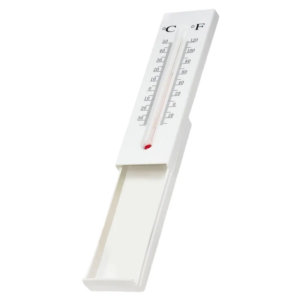 1pc Temperature Meter Style Key Storage Box Outdoor Key Hider For House Gate Garden Decorative Secure Holder Lock Case