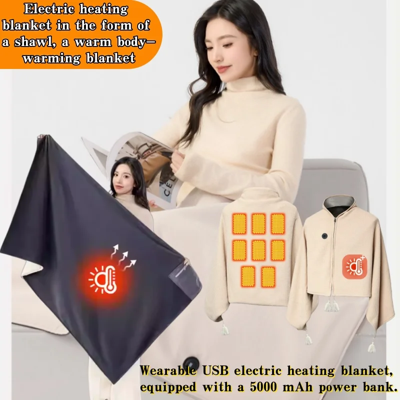 

Warm Shawl Blanket Unisex Winter Comfort Soft Polyester Warm Scarf Suitable for Family Travel Indoor Outdoor Use Cold Weather