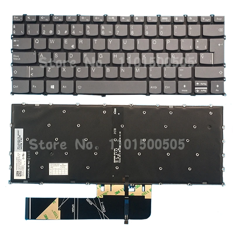 Imagem -01 - Cinza Backlit sp Teclado Espanhol para Lenovo Ideapad Pro14acn6 Pro-14itl6 5-14alc05 5-14are05 5-14iil05 Novo cinza backlit sp teclado espanhol para lenovo ideapad pro14acn6 pro 14itl6 5 14alc05 5 14are05 5 14iil05 novo 01