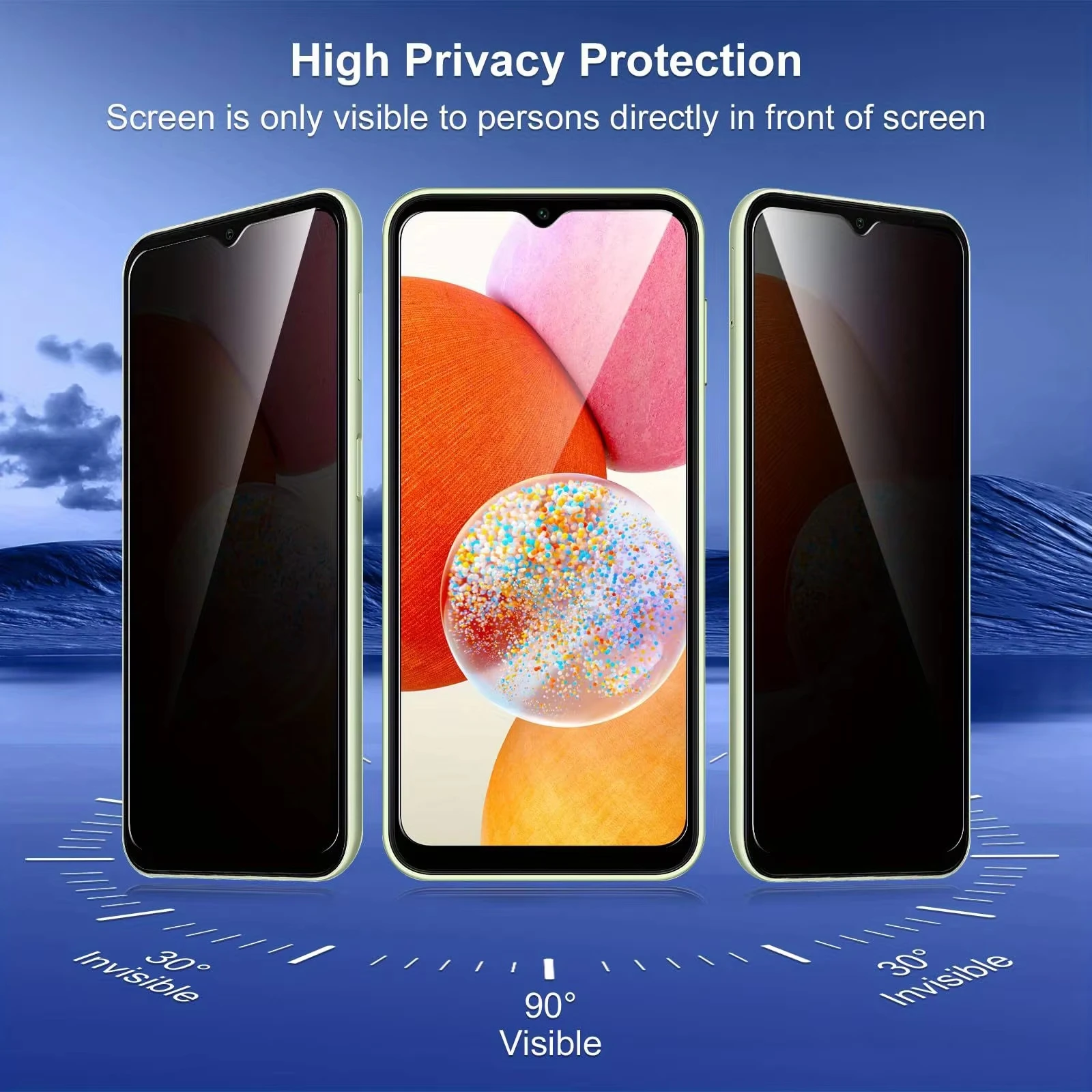 

4Pcs Anti-Spy Screen Protector For Redmi 14 14S 14C 13C 12C 13 12 10 9 8 Pro 8T 11S 9S 10S 12S A2 A3 12R Privacy Scratch Glass